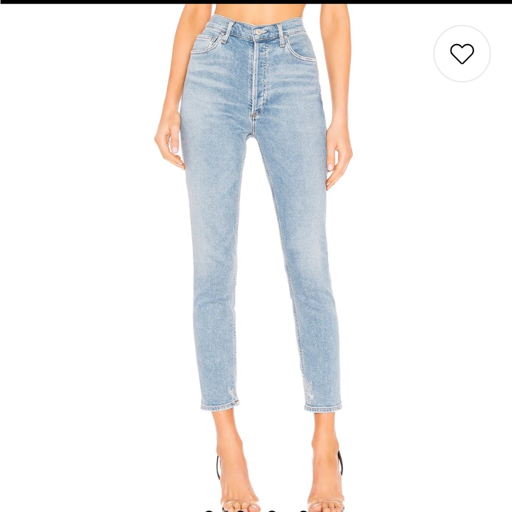 Agolde Nico High Rise Slim Fit Jeans in Embark